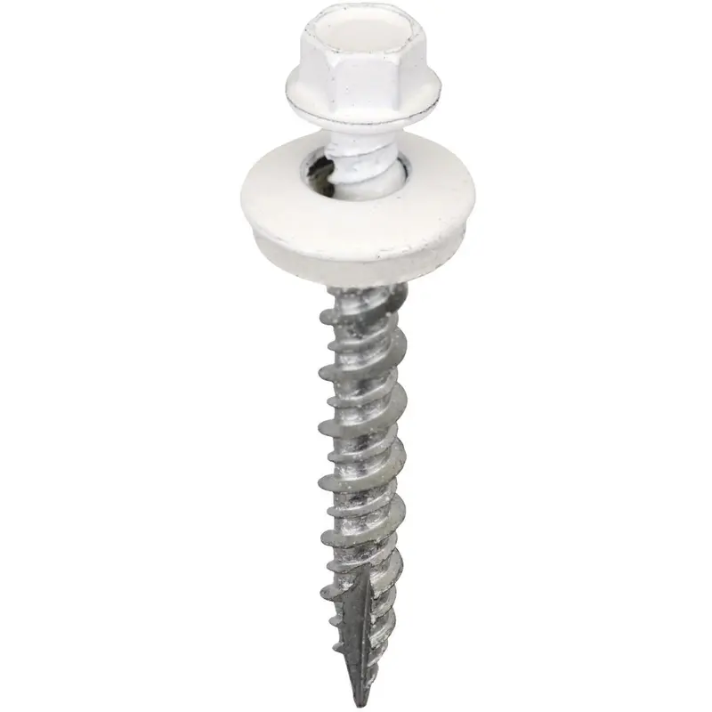 Acorn International 1-1/2 In. Washered Bright White Framing Screw (250 Ct.)