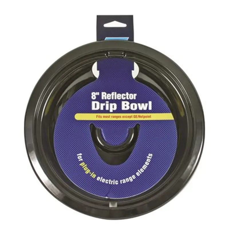 Camco 00513 8" Inch Black Oven Stove Range Drip Pan Bowl Universal8"