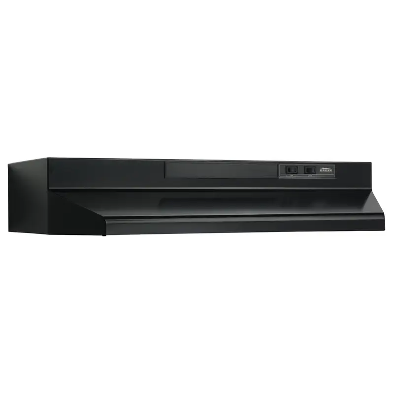 Broan 36-Inch Convertible Under-Cabinet Range Hood, 230 Max Blower CFM, Black