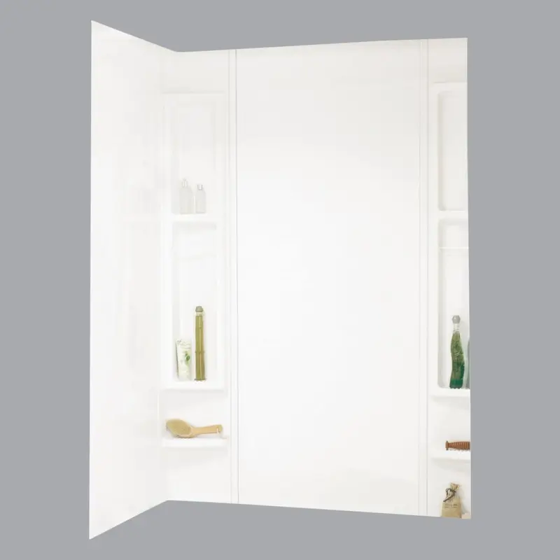 Maax Finesse 5-Piece 80 In. H x 34 In. D Tub Wall Kit in White