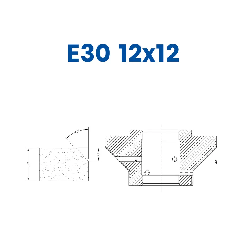 E30 12x12 (30mm 1/3 Bevel - Line 60 (Bore 35))EHS Kit (All materials high speed) / Breaker