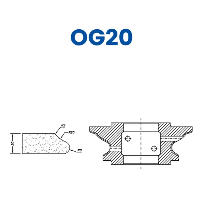 OG20(20mm Roman Ogee - Line 60 (Bore 35))EHS Kit (All materials high speed) / Breaker