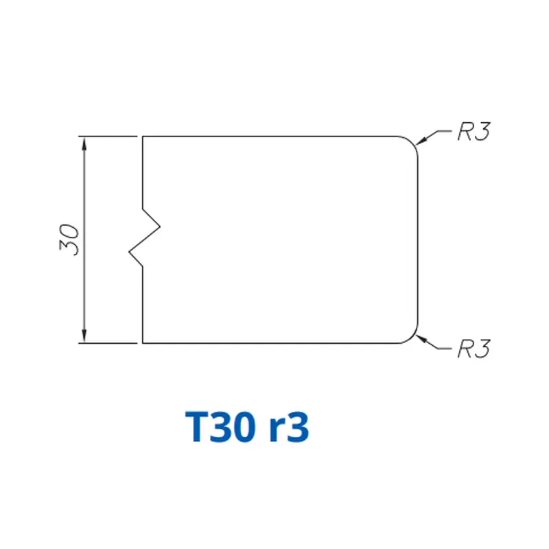 T30 r3(30mm Eased Top & Bottom r3 - Router Bits)Standard Full Kit (BITS) / 0