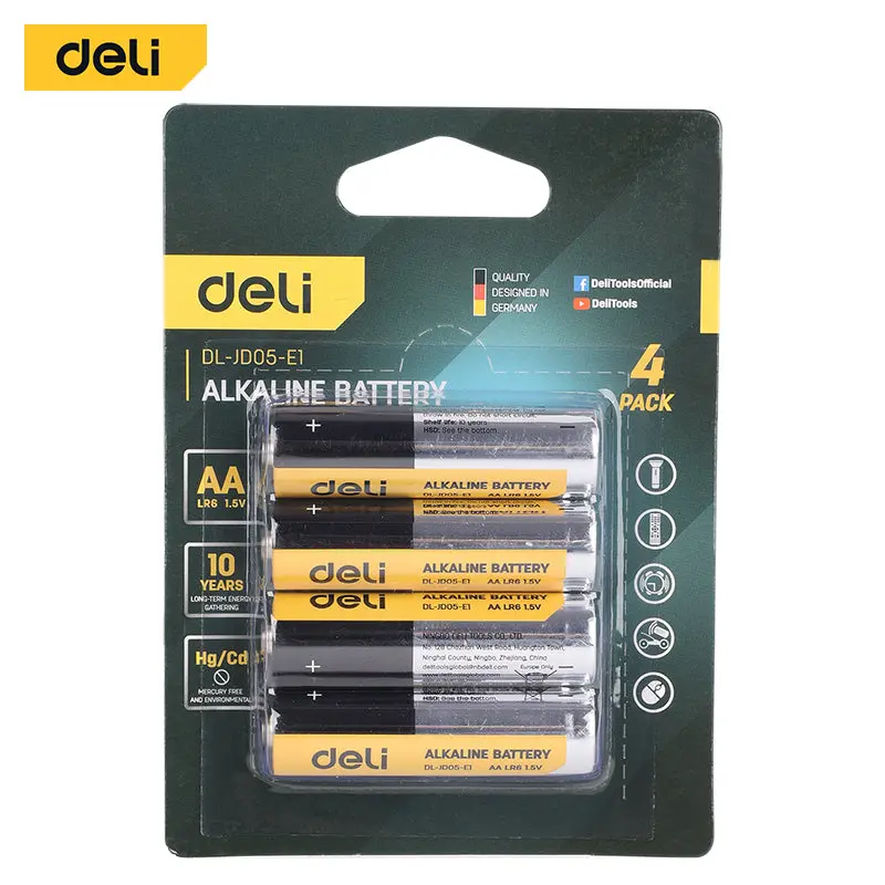 Deli AA LR6 Alkaline Battery 1.5V | EDL-JD05-E1
