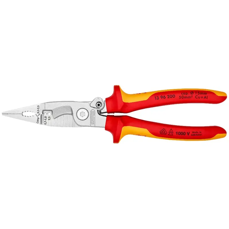 Knipex Pliers for Electrical Installation 200mm | 13 96 200