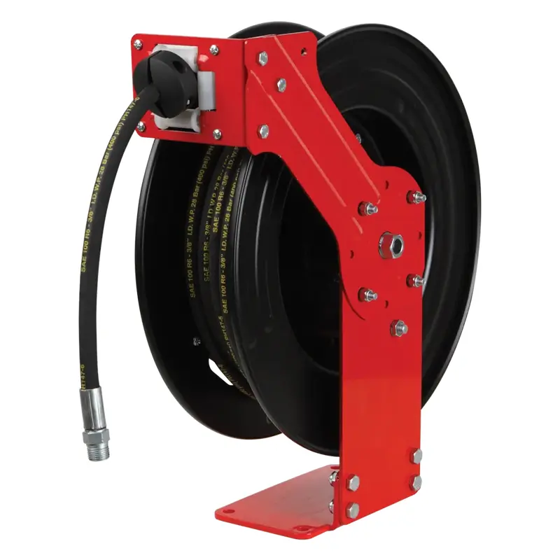 Groz Metal Hose Reel for Air/Water, 15m, 3/8" Hose, Model HR/AW/15M/3-8/B