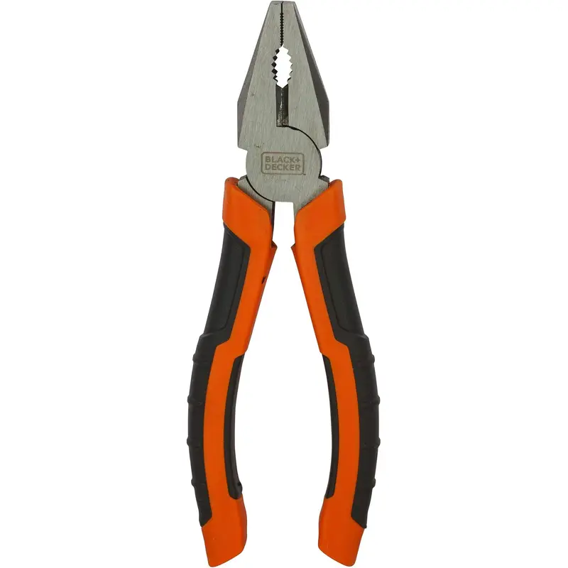 Black Decker 180mm Bi-Material Steel Combination Pliers