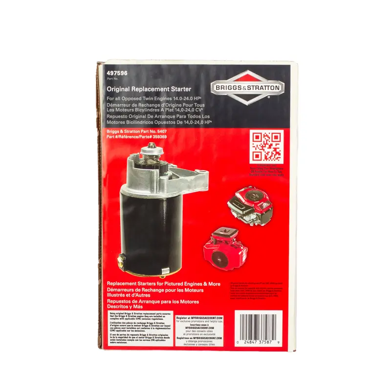 Briggs and Stratton 5407K Starter Motor