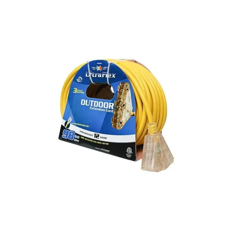 Toolway | SJTW 12/3 3-Outlet Extension Cord30M