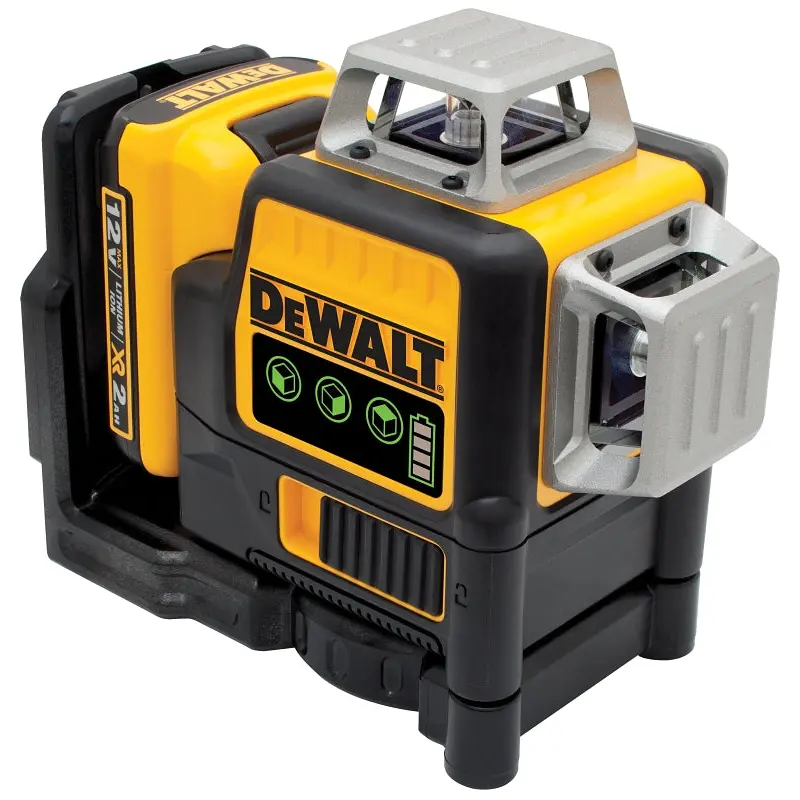 DeWALT DW089LG-QU Laser Level, 165 ft,  /-0.125 in Accuracy, Green Laser