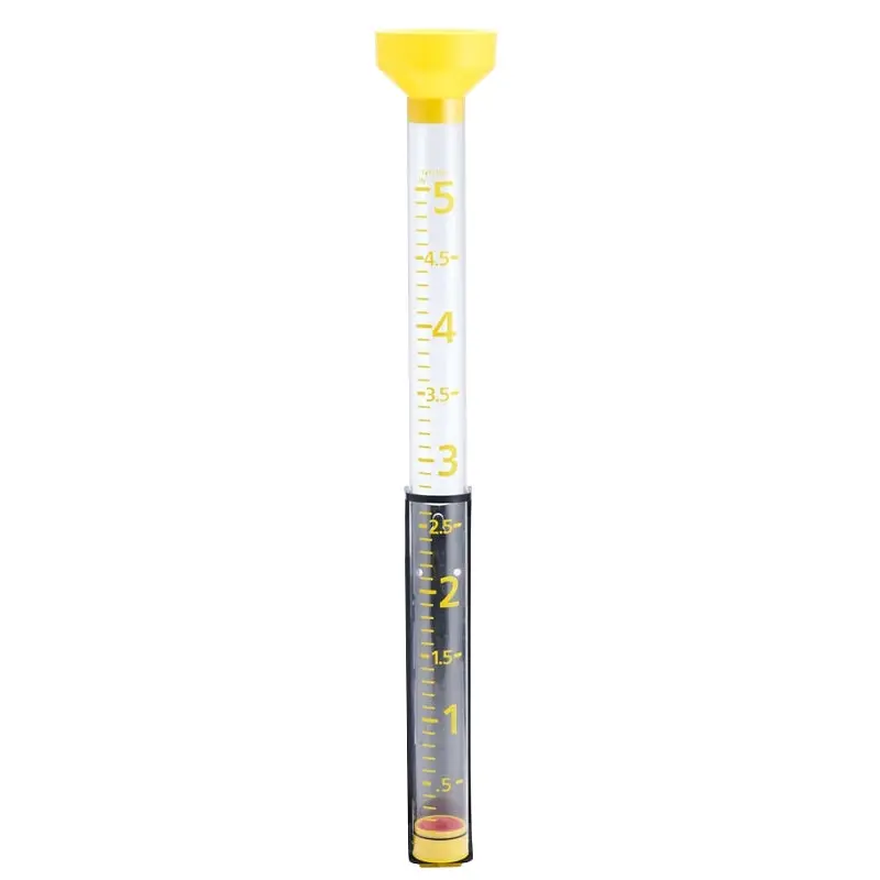 Taylor 2706 Rain Gauge, 5 in, Multi-Color