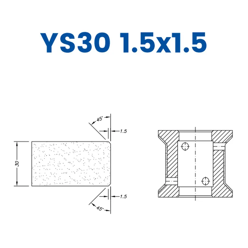 YS30 1.5x1.5(30mm Double Chamfer 2x2)EHS Kit (All materials high speed) / 1