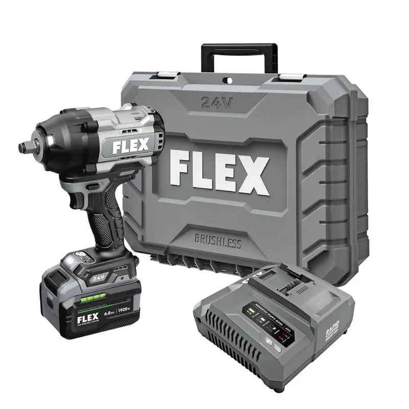 FLEX FX1472B-1C 24V 3/4" High-Torque Impact Wrench Kit