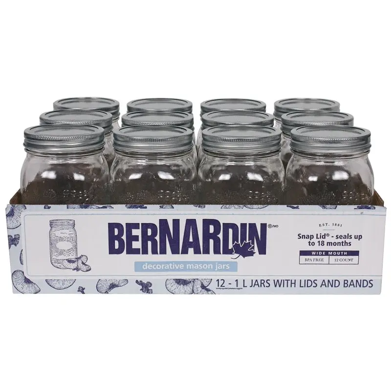 Bernardin 21000 Mason Jar, 1 L