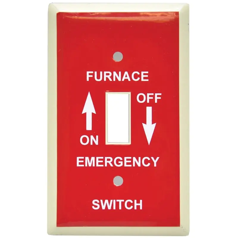 Tradeselect 6851RFBAR Switch Wallplate, 1 -Gang, Stainless Steel, Red