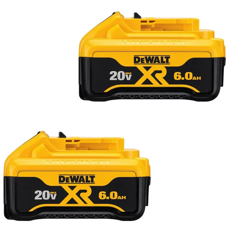 20-Volt MAX XR Lithium-Ion Premium Battery Pack 6.0Ah (2-Pack)6.0 / 2 / 1