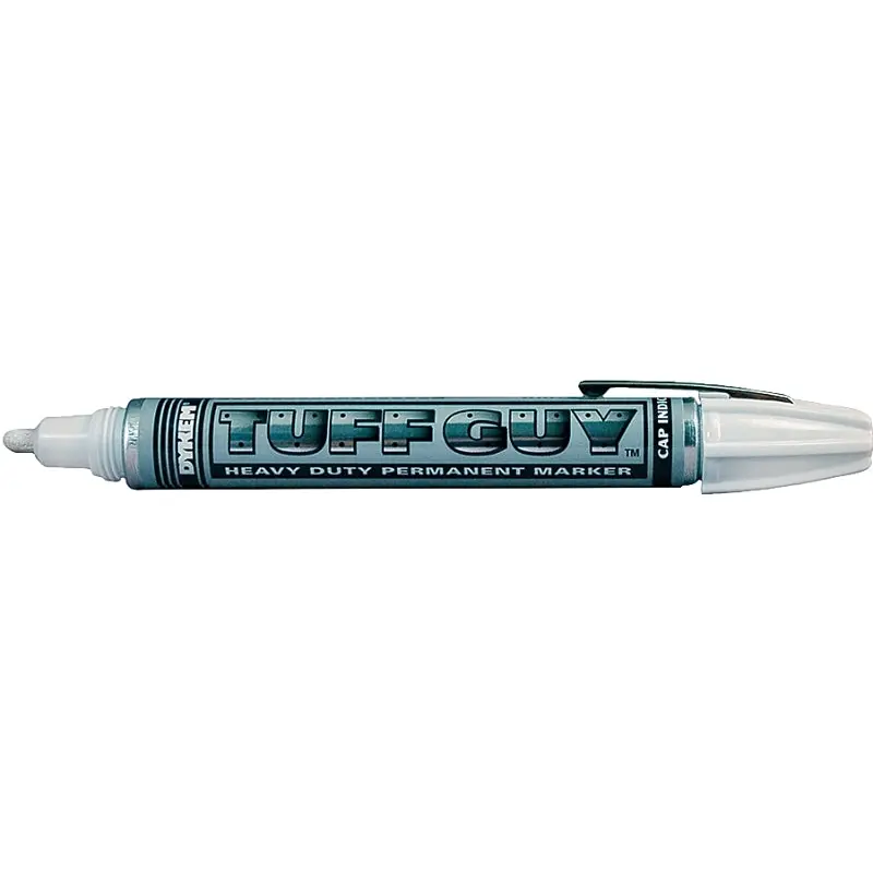 Dykem 44175 Permanent Marker, White