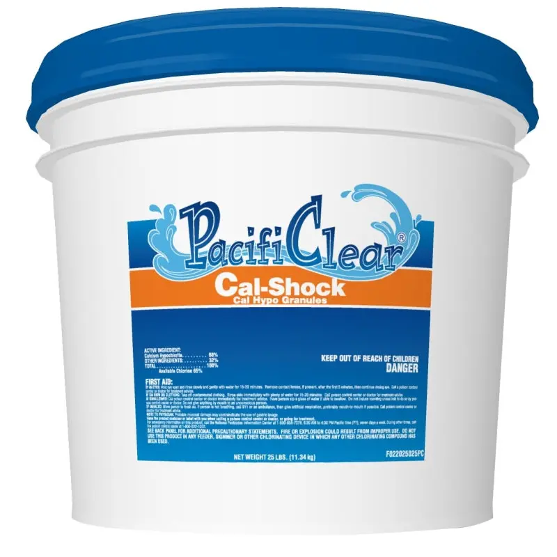 PacifiClear F022025025PC Cal-Shock Pool Chemical, 25 lb Pail, Granular