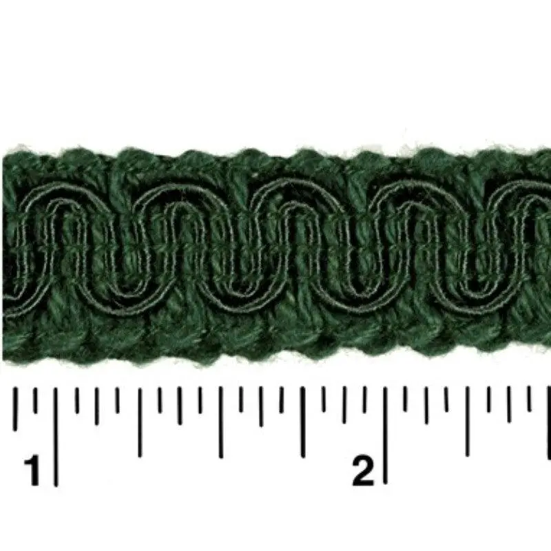 Rayon Scroll Gimp - L44 Dark Green 36 Yards