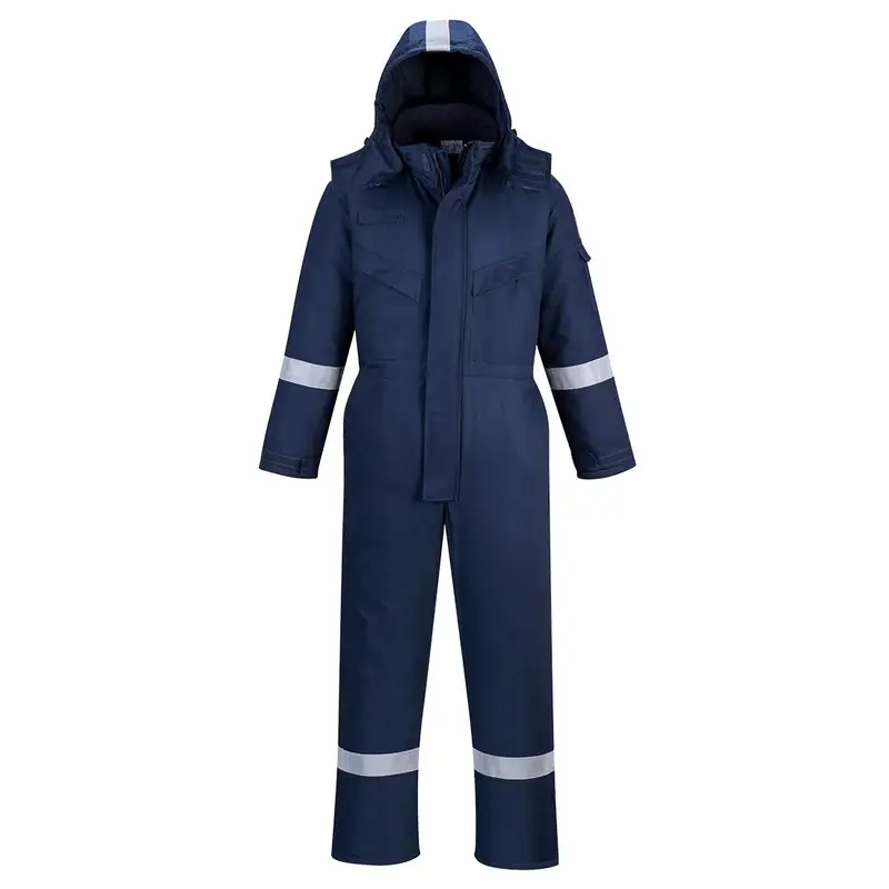 Portwest FR53 Flame-Resistant Anti-Static Winter Coverall | NavyS