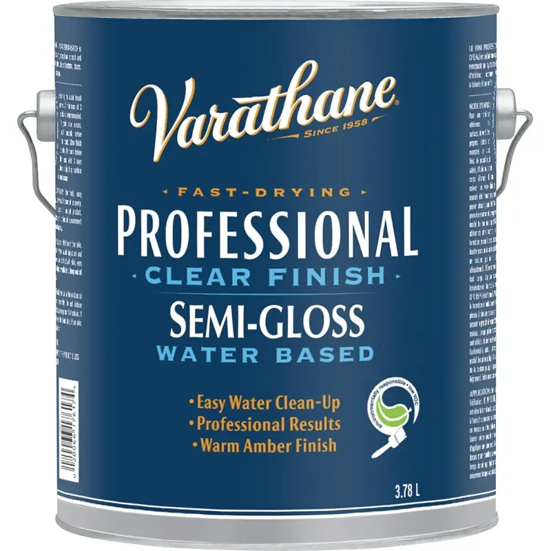 Varathane 248017 Finish, Semi-Gloss, Clear, Liquid, 3.78 L