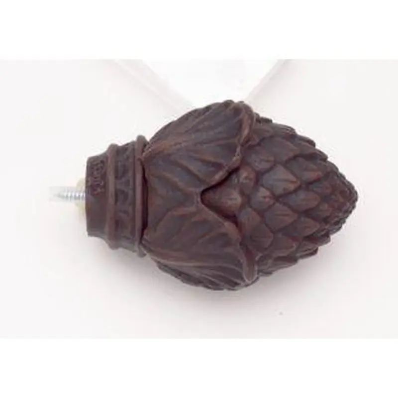 Pine Cone Finial With Plug - 777 - Rust