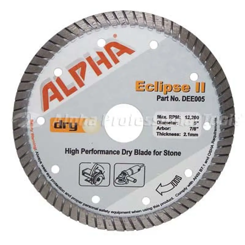 Alpha Eclipse II High Performance Dry Blade for Stone4"