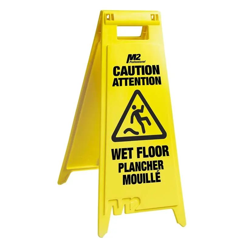 M2 Floor Sign Caution Wet Floor  English/ French