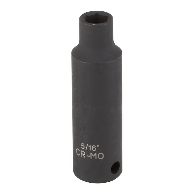 Vulcan Deep Impact Socket, 5/16 in Socket, Black Phosphate
