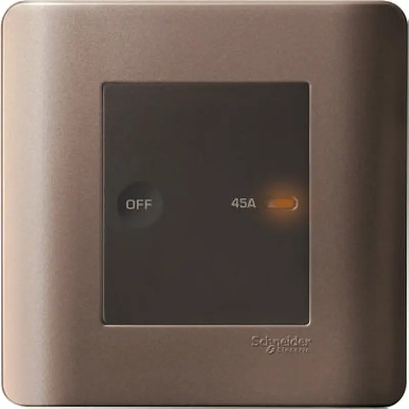 45A 1-Gang Flat Double Pole Switch