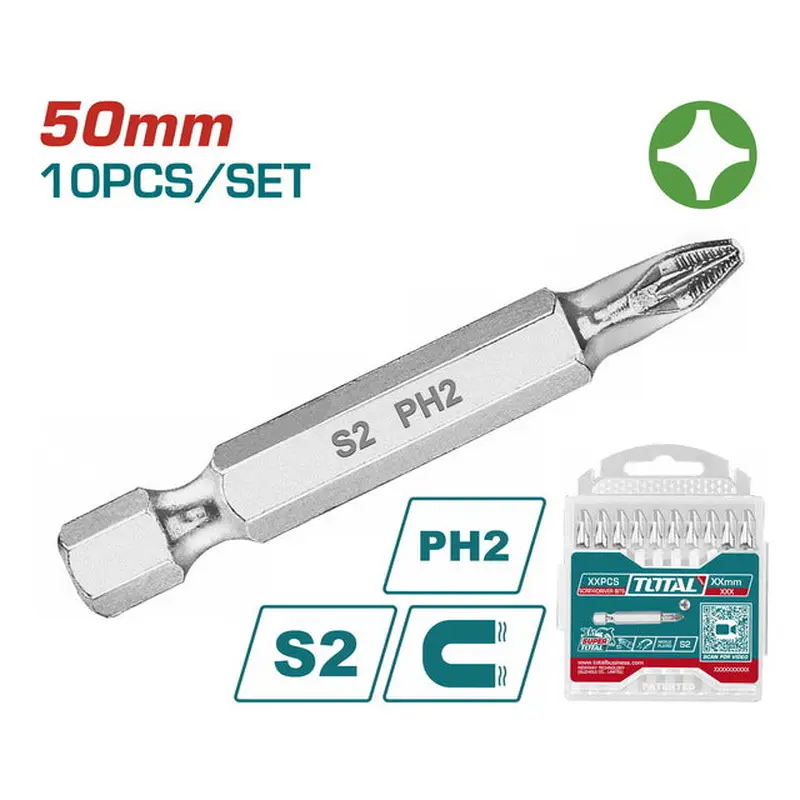 TOTAL Magnetic Screwdriver Bit Set
