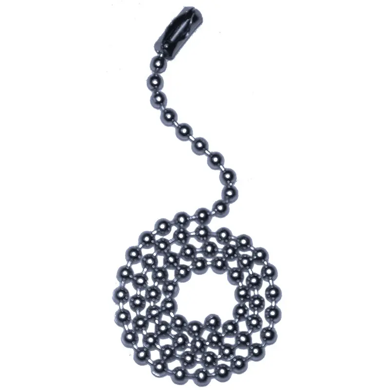 Atron FA127 Beaded Pull Chain, 36 in L Chain, Chrome