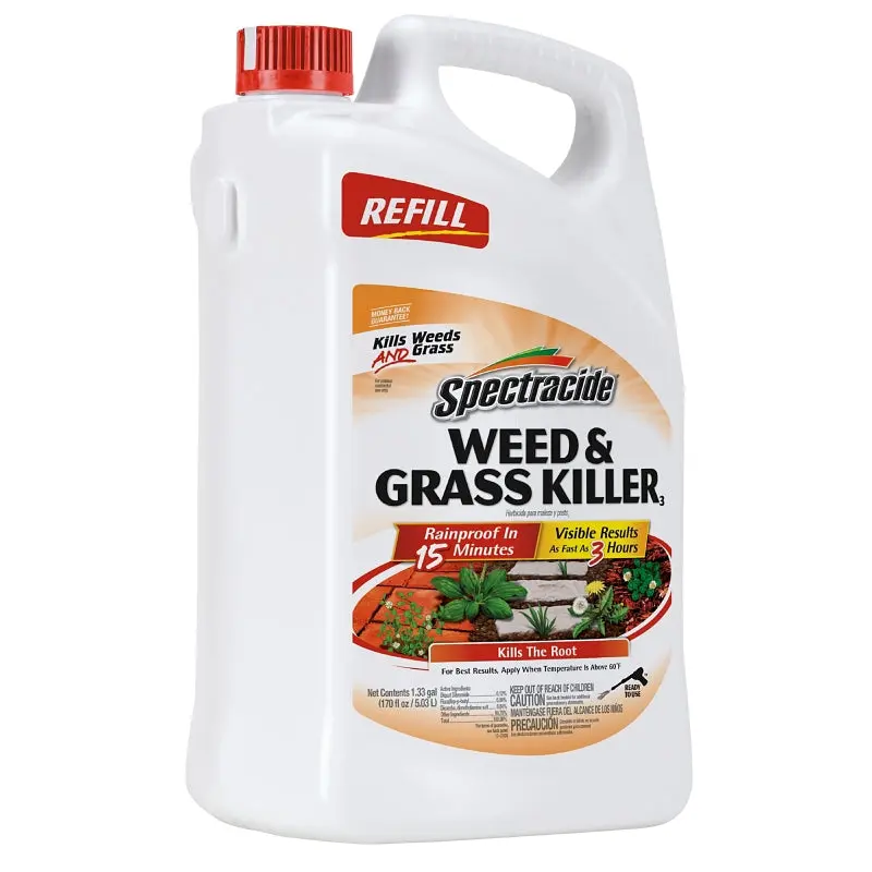 Spectracide HG-96371 Weed and Grass Killer, Liquid, Amber, 1.33 gal Can