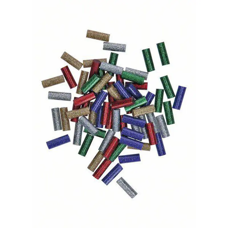 Hot melt glue sticks 7 mm 20 mm Glitter effect 58 g 70 pc(s)