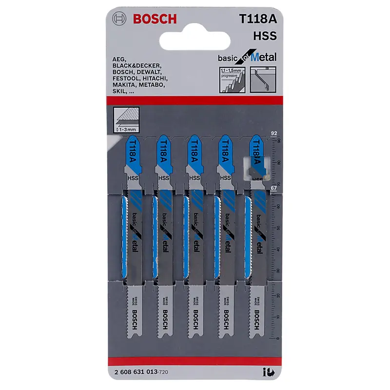 JSB Set T 118A Basic for Metal 92mm 5pcs