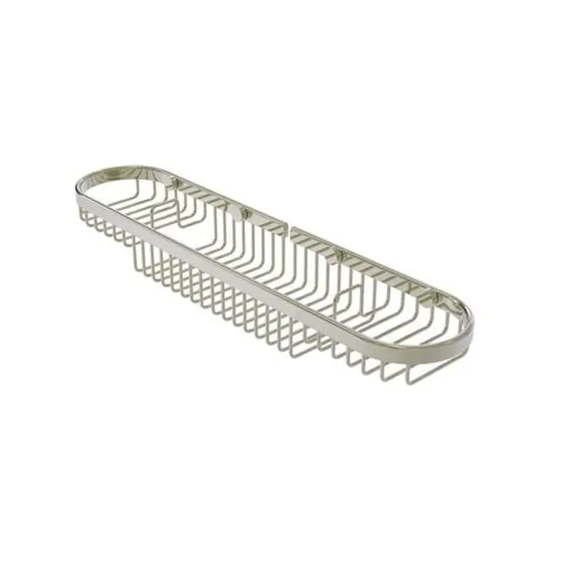 Allied Brass 2.25-in H Screw Mount Solid Brass Polished Nickel Hanging Shower Caddy