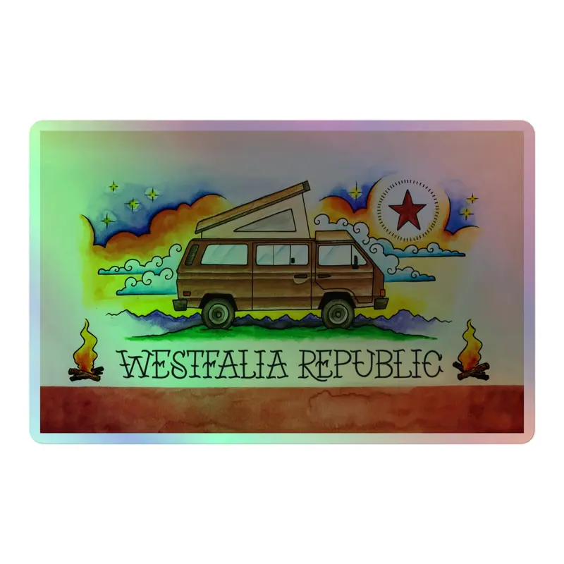 Westfalia Republic Holographic Sticker33