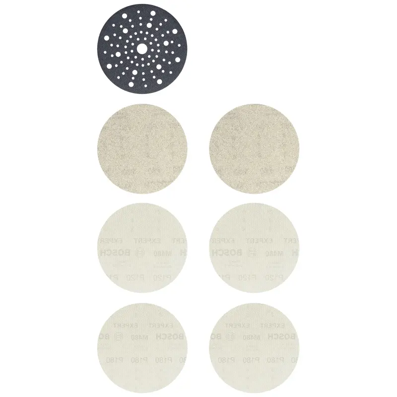 Mesh sanding disc set Punched Grit size 80-180 () 150 mm