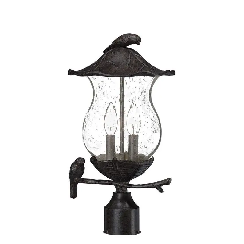 Avian 2-Light Black Coral Outdoor Post Light Fixture7 / each