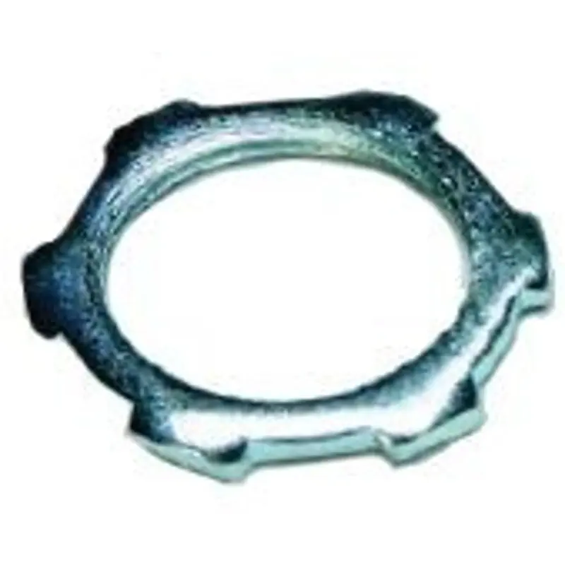 Teddico/Bwf 131 Conduit Locknut, 3/8 in, Steel, Zinc