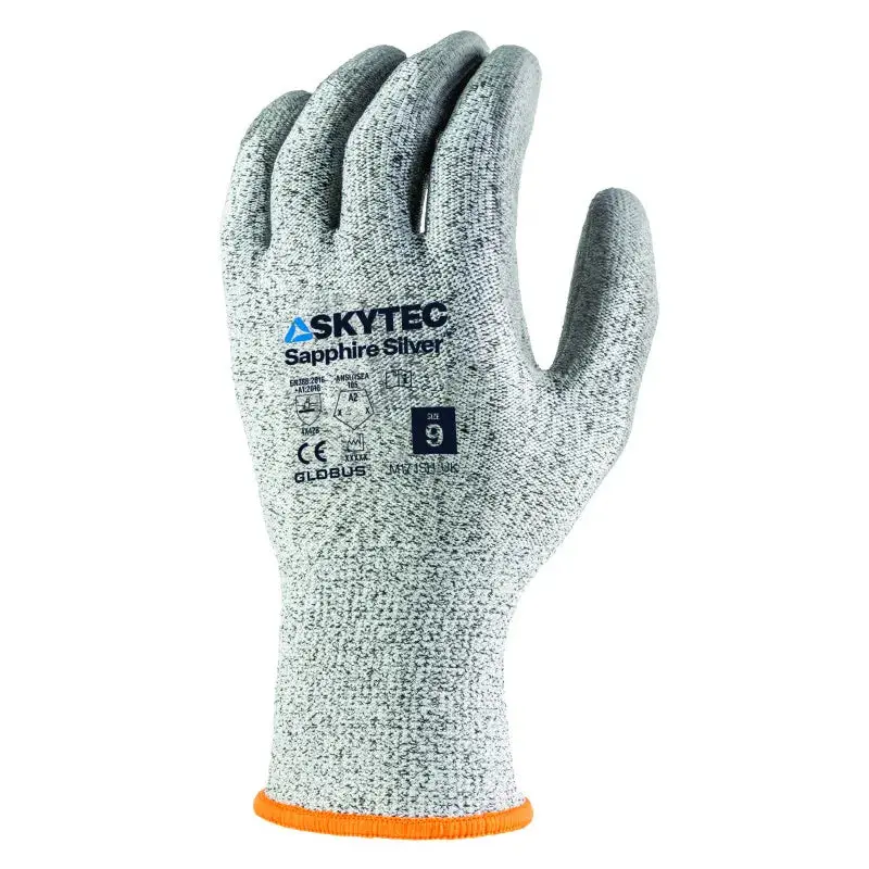 Skytec Sapphire Silver Cut Level B Grip Gloves M