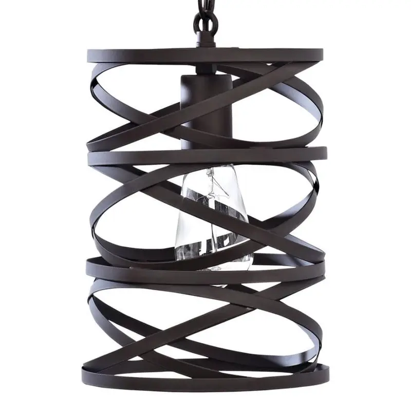 allen   roth Winship Bronze Modern/Contemporary Cylinder Pendant Light