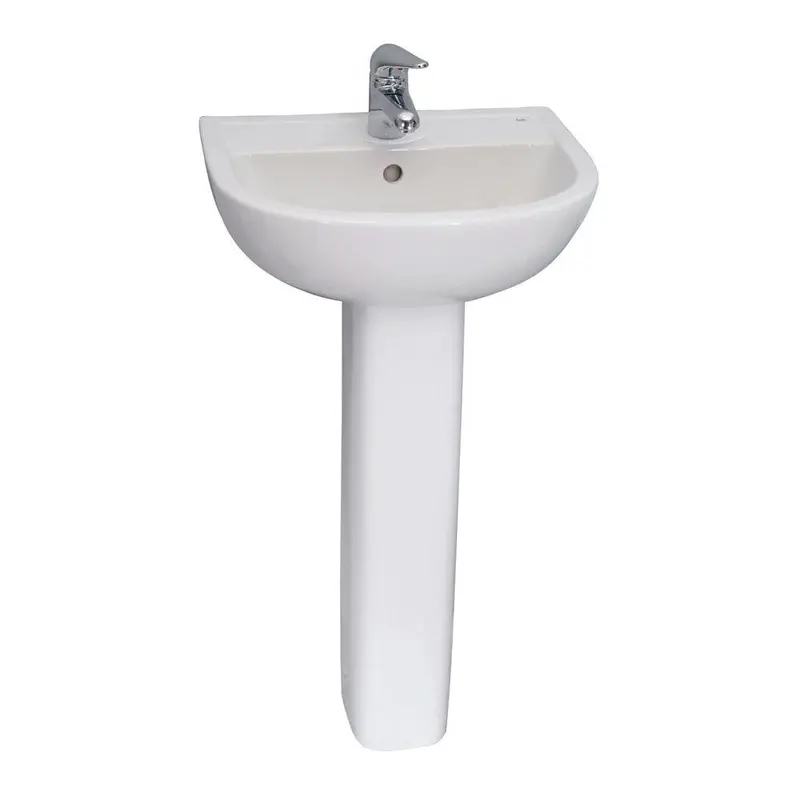 Barclay Products Compact 500 Pedestal Combo Bathroom Sink in White65 / each