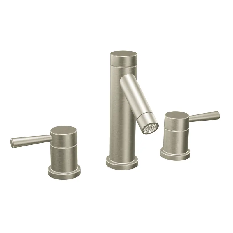 Level Chrome two-handle high arc bathroom faucetChrome