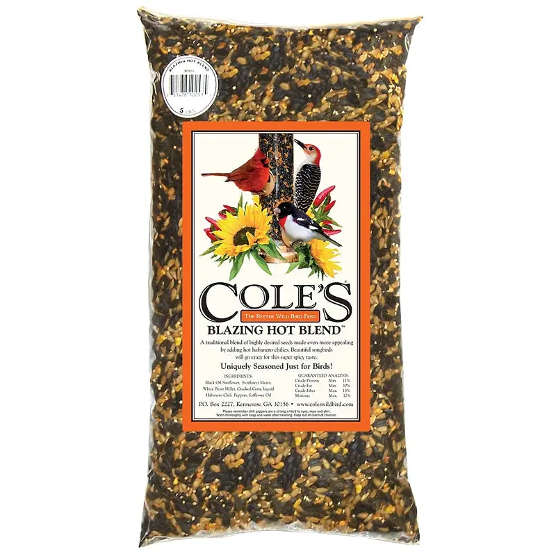 Cole's Blazing Hot Blend BH05 Blended Bird Seed, 5 lb Bag