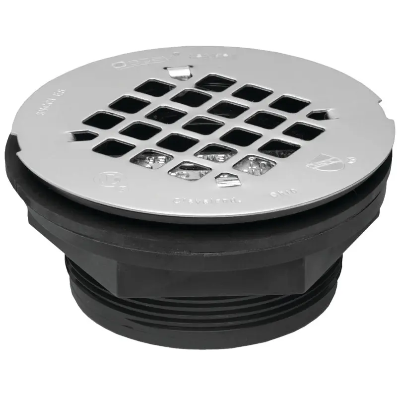 Oatey 42084 Shower Drain, ABS, Black, For: 2 in SCH 40 DWV Pipes