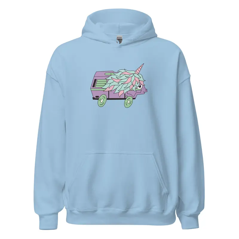 High-Top Hazel Unicorn Unisex HoodieBlack / S