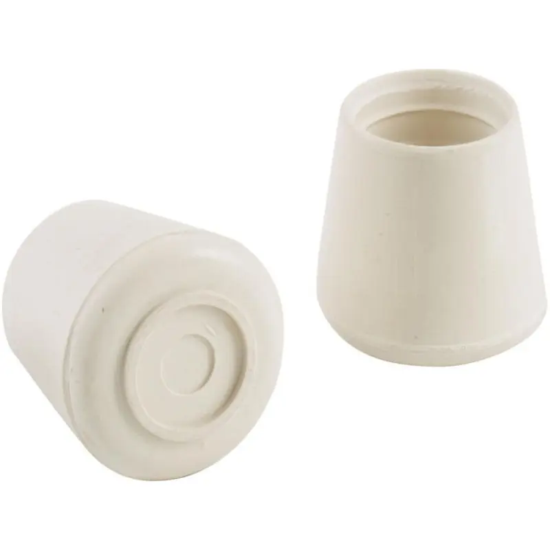 Shepherd Hardware 1-Inch Inside Diameter Rubber Leg Tips, 4-Pack, White1"