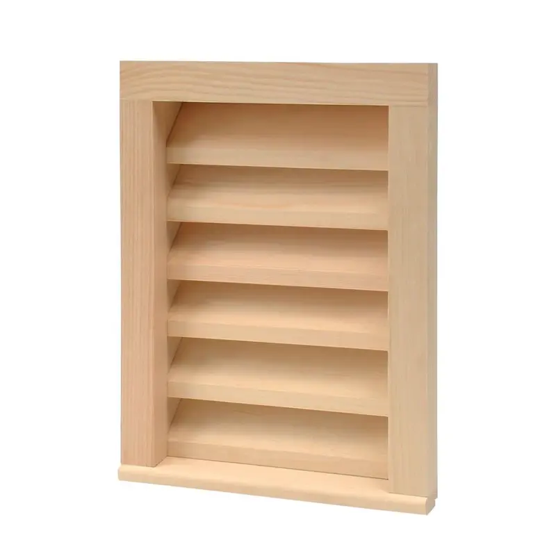 12 in. x 18 in. Paintable Wood Rectangular Siding Vent6 / each