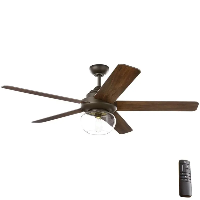 Avonbrook 56 in. LED Bronze Ceiling Fan with Light Kit and Remote ControlBronze